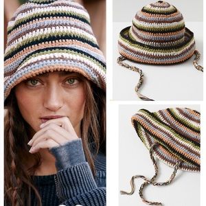 NWT Free People Mabel Crochet Bucket Hat